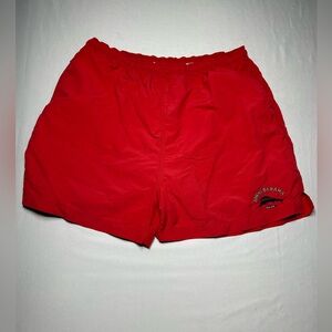 VINTAGE Tommy‎ Bahama Swim Trunks Mens Large Red Bathing Suit Mesh Lined